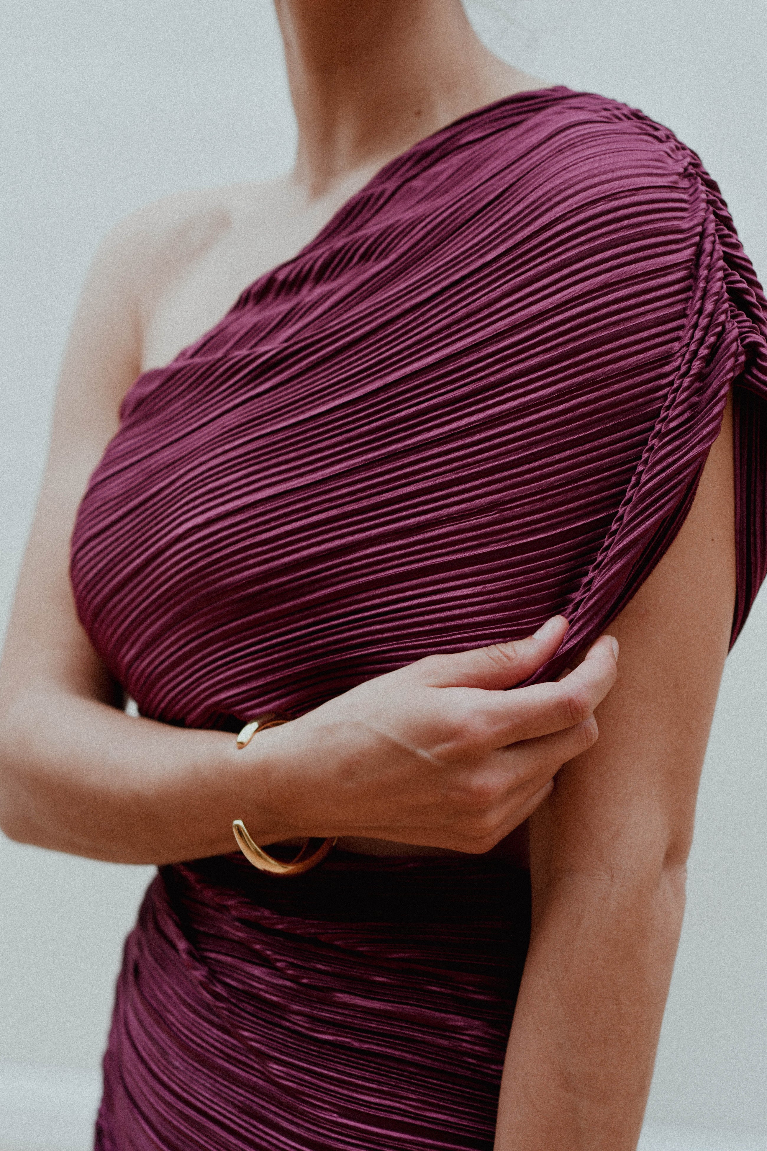 Vestido Plisado Conchovino