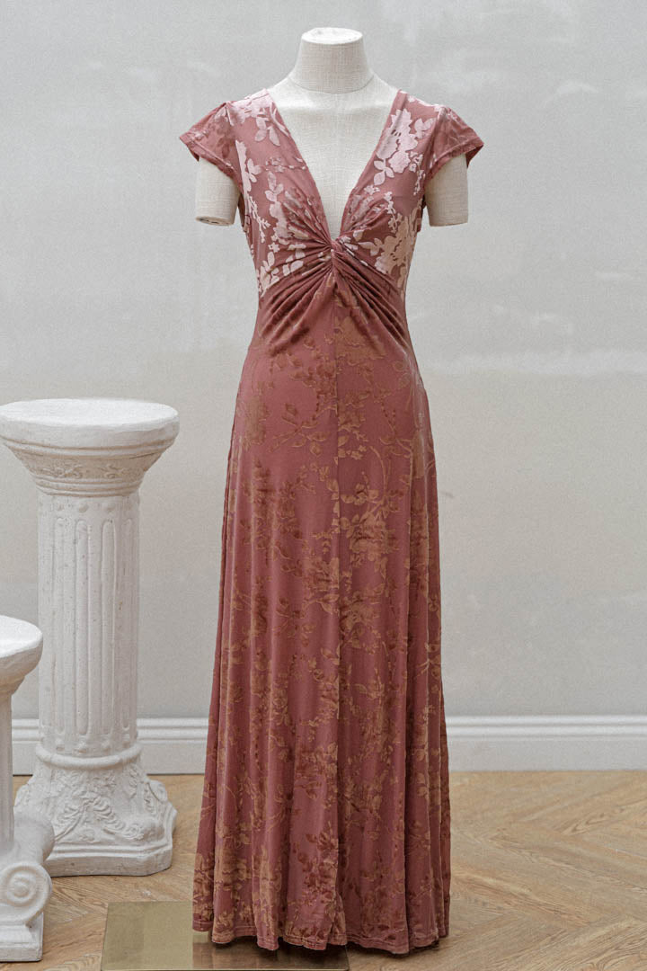 Vestido Sara Rosa Antiguo