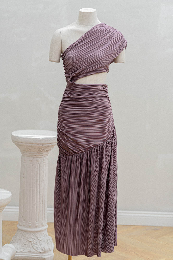 Vestido Plisado Lila