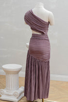 Vestido Plisado Lila