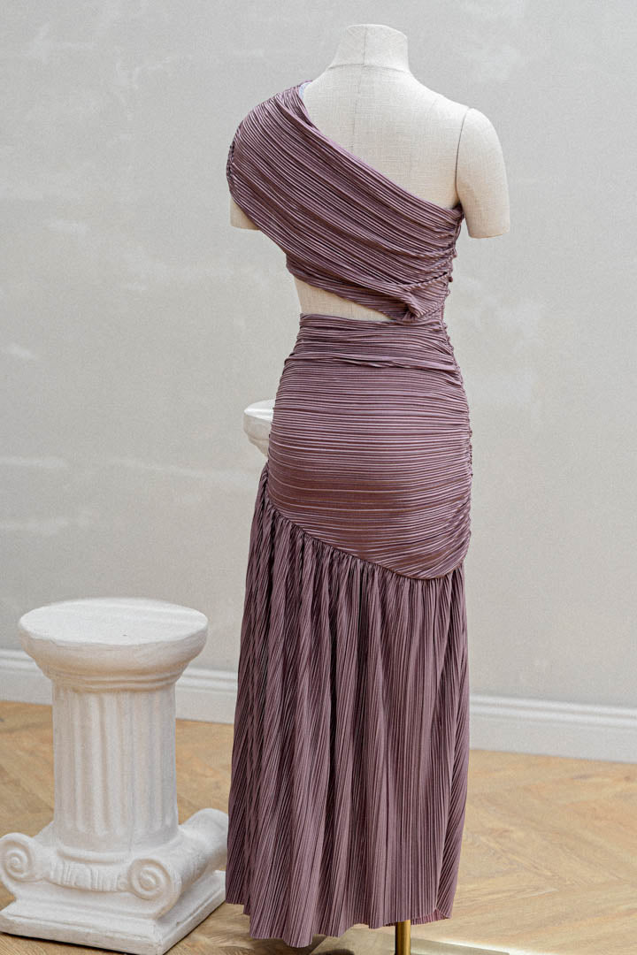 Vestido Plisado Lila