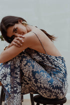 Vestido Noelia Azul Petroleo