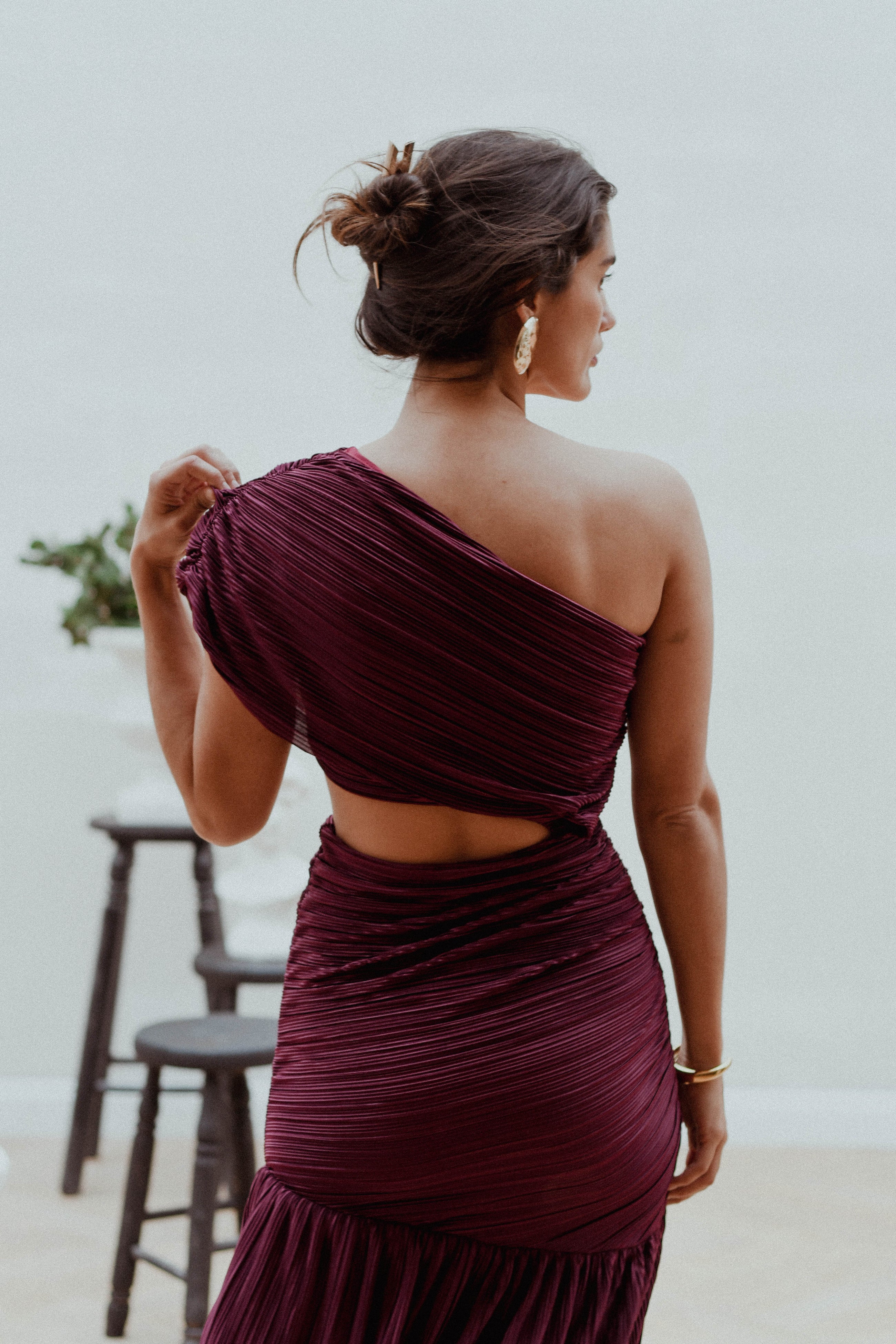 Vestido Plisado Conchovino