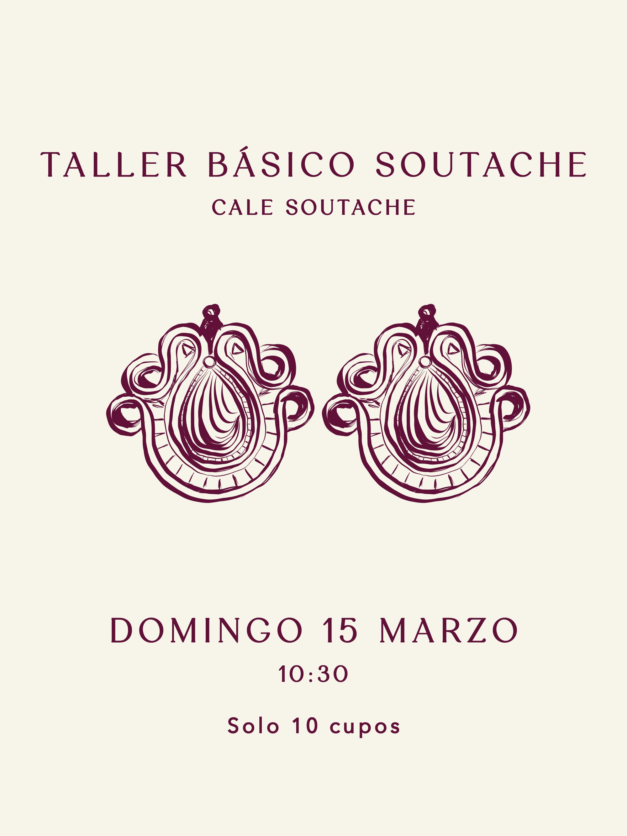 Taller Básico Soutache - Cale Soutache - Domingo 15 de Marzo